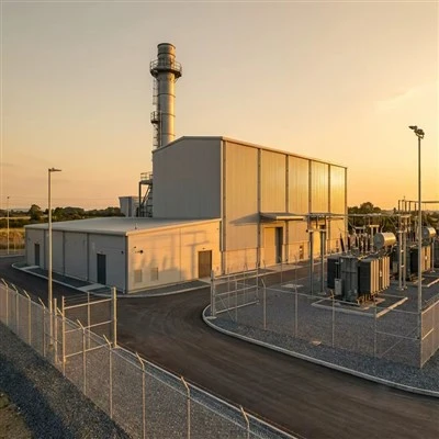 Prefab Steel Power Station Building